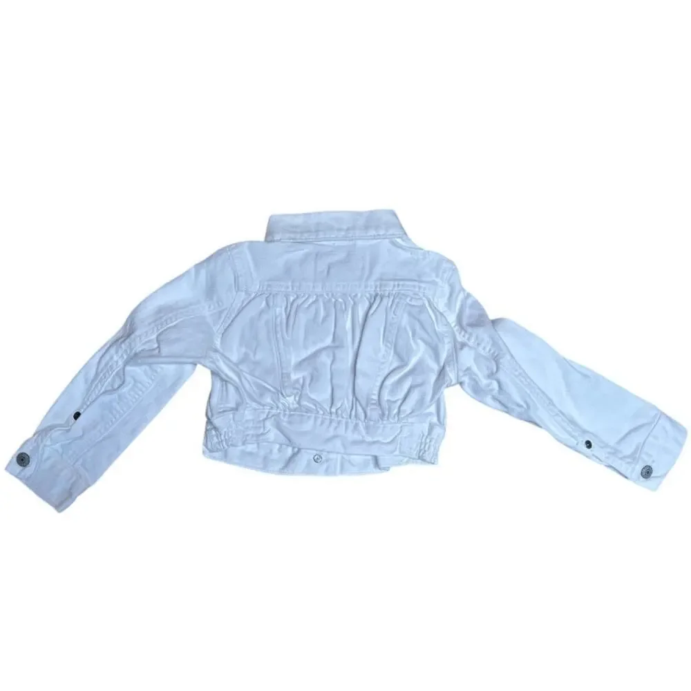 Ralph Lauren Denim White Button Down Jacket Toddler Size 3/3T